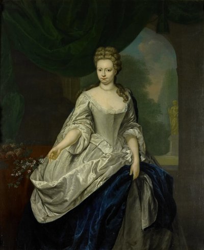 Portret van Louise Christina Trip door Jan Abel Wassenbergh