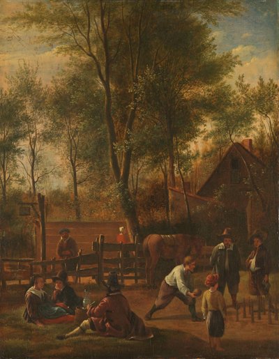 De kegelaars door Jan Havicksz. Steen (copy after)