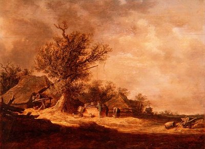 Landschap in de Duinen door Jan Josephsz van Goyen