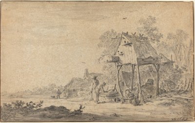 Rivierlandschap door Jan van Goyen