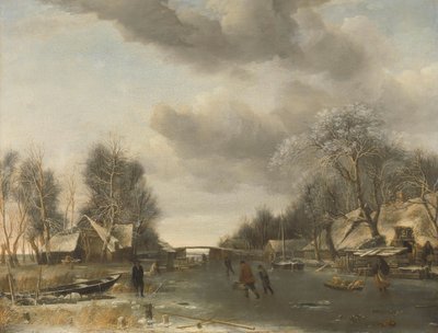 Winters tafereel door Jan van de Cappelle