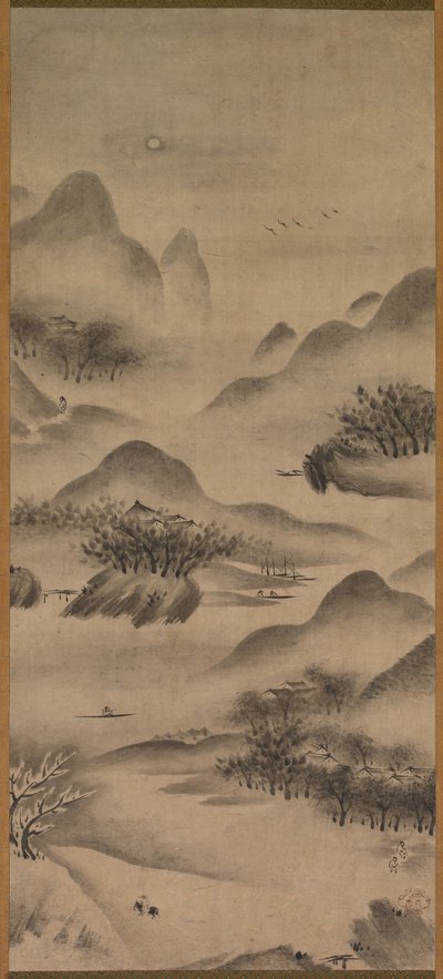 Landschap door Japan, Edo period