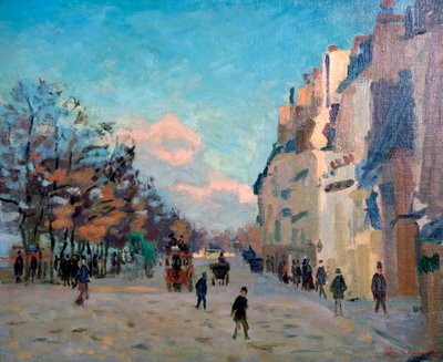 La Place Valhubert, Parijs, ca. 1860-1927 door Jean Baptiste Armand Guillaumin