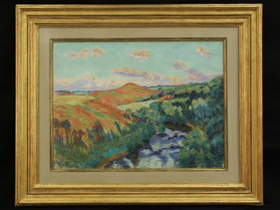 Landschap bij Creuze, Crozant door Jean Baptiste Armand Guillaumin