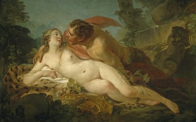 Jupiter en Antiope door Jean Baptiste Marie Pierre