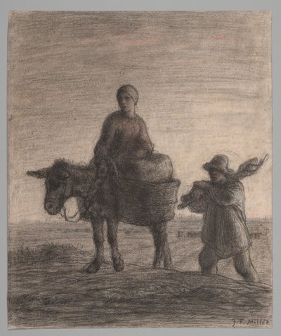 Het Vertrek naar Werk door Jean Francois Millet