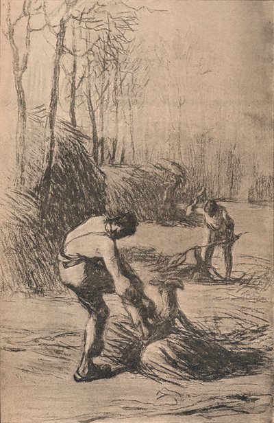 De houthakkers, ca. 1853 door Jean Francois Millet