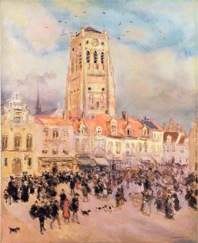 Noordelijke Stad door Jean Francois Raffaelli