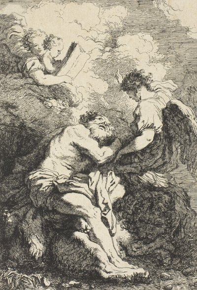 Sint Hiëronymus door Jean Honore Fragonard