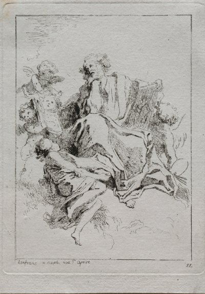 Sint Lucas door Jean Honore Fragonard