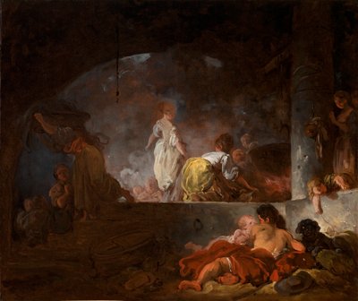 De Wasvrouwen door Jean Honore Fragonard