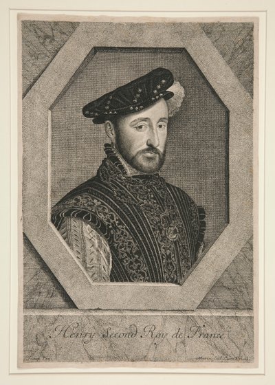 Henry II, koning van Frankrijk (1519-1559) door Jean Morin