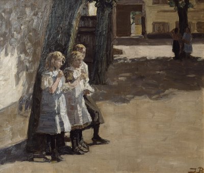 Het schoolplein door Jens Birkholm