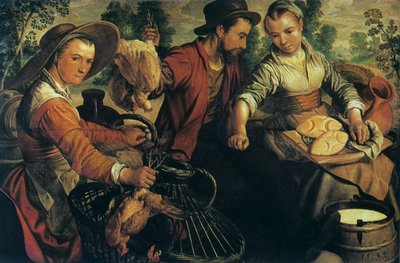 Op de markt, ca. 1554-1574 door Joachim Beuckelaer