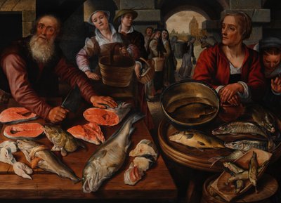 Vismarkt, 1568 door Joachim Beuckelaer