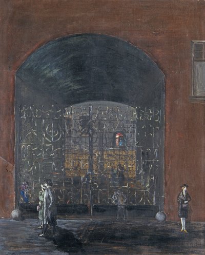 Straatscène door Joachim Ringelnatz