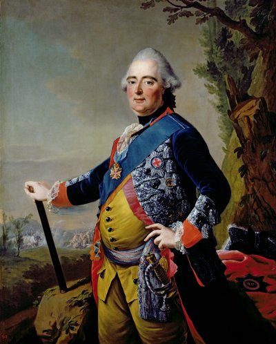 Frederik II, Landgraaf van Hessen-Kassel, c.1773 door Johann Heinrich Tischbein