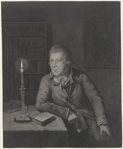 Zelfportret van Johannes Janson door Johannes Janson