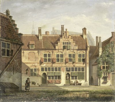 Een straat in Amersfoort door Johannes Jelgerhuis