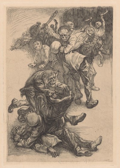 Vechtende monsters door Johannes Josephus Aarts