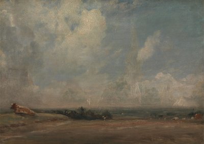 Een uitzicht vanaf Hampstead Heath door John Constable