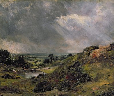 Hampstead Heath, Branch Hill Pond, 1828 door John Constable