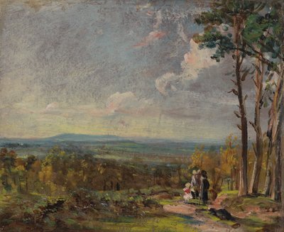 Hampstead Heath kijkend naar Harrow door John Constable