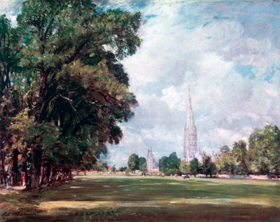 Kathedraal van Salisbury vanaf Lower Marsh Close, 1820 door John Constable