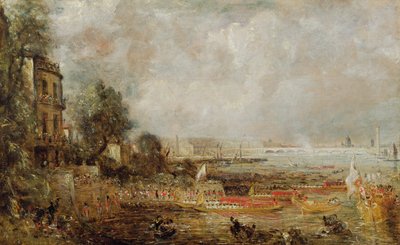 De Opening van de Waterloo Bridge, c.1829-31 door John Constable