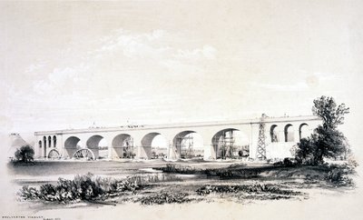 Wolverton Viaduct, augustus 1837 door John Cooke Bourne