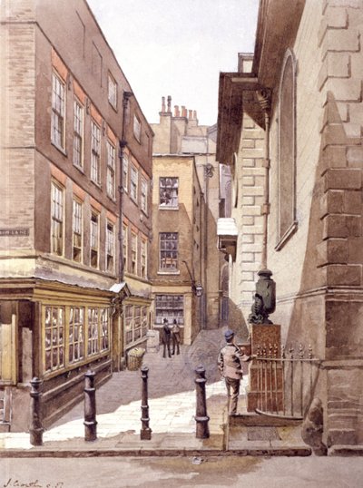 Bow Churchyard, Londen, 1887 door John Crowther