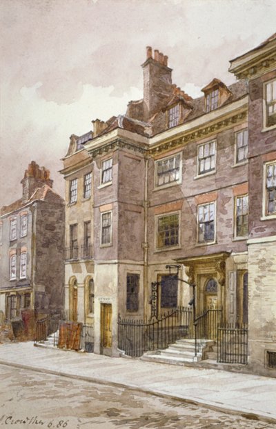 Uitzicht op Mansell Street, Londen, 1886 door John Crowther