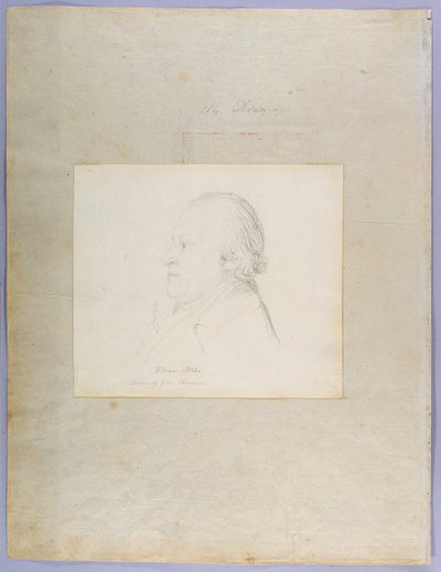 Portret van William Blake, ca. 1804 door John Flaxman