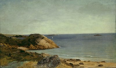 Rotsachtige kust, c.1860 door John Frederick Kensett