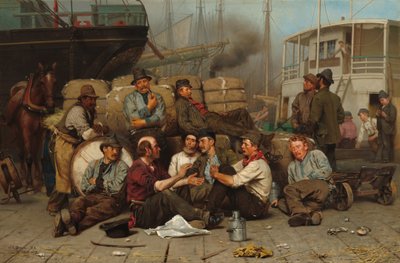 De Middag van de Havenarbeiders door John George Brown