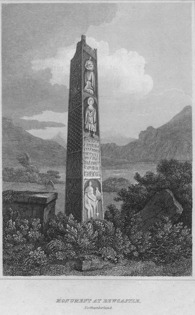 Monument in Bewcastle. Northumberland, 1814 door John Greig