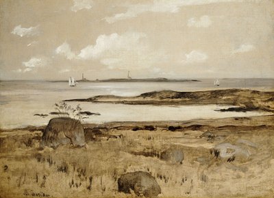 Kust van Gloucester door John Henry Twachtman