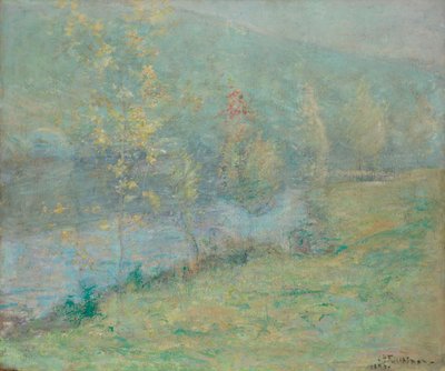 Mistige meimorgen, 1899 door John Henry Twachtman