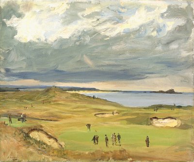 De Golfbanen, North Berwick door John Lavery