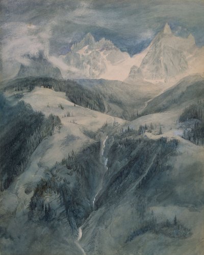 De Waterval van de Waanzin, Chamonix door John Ruskin