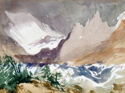 Zwitserse berglandschap door John Ruskin