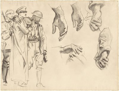 Studies voor "Gassed" door John Singer Sargent