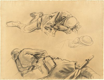 Studies voor Gassed door John Singer Sargent