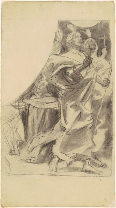 Studie voor "Triomf van Religie" door John Singer Sargent