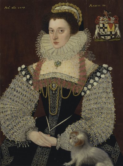 Frances, Lady Brydges door John the Younger Bettes