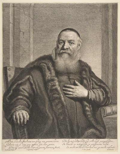 Portret van Eleazor Swalmius door Jonas Suyderhoef