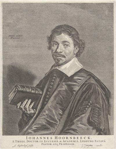 Portret van Johannes Hoornbeeck door Jonas Suyderhoef