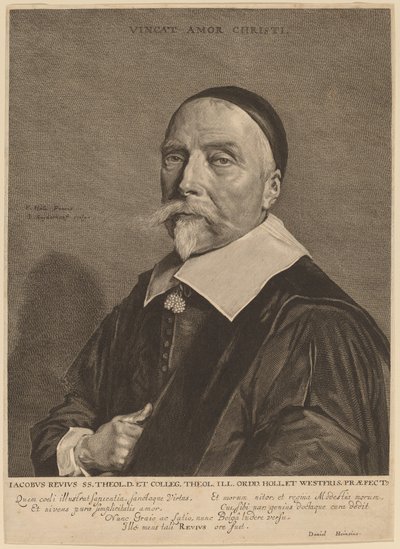 Jacob Revius door Jonas Suyderhoff after Frans Hals