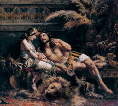 Samson en Delilah, 1887 door José Echenagusia Errazquin