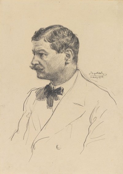 Zelfportret, 1916 door Josef Engelhart